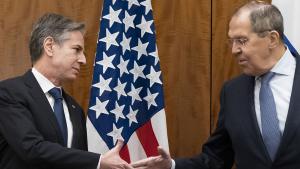 Срещата между руския външен министър Сергей Лавров и държавния секретар на САЩ Антъни