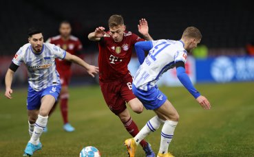 Херта Берлин и Байерн Мюнхен играят при резултат 0 2 след попаденията