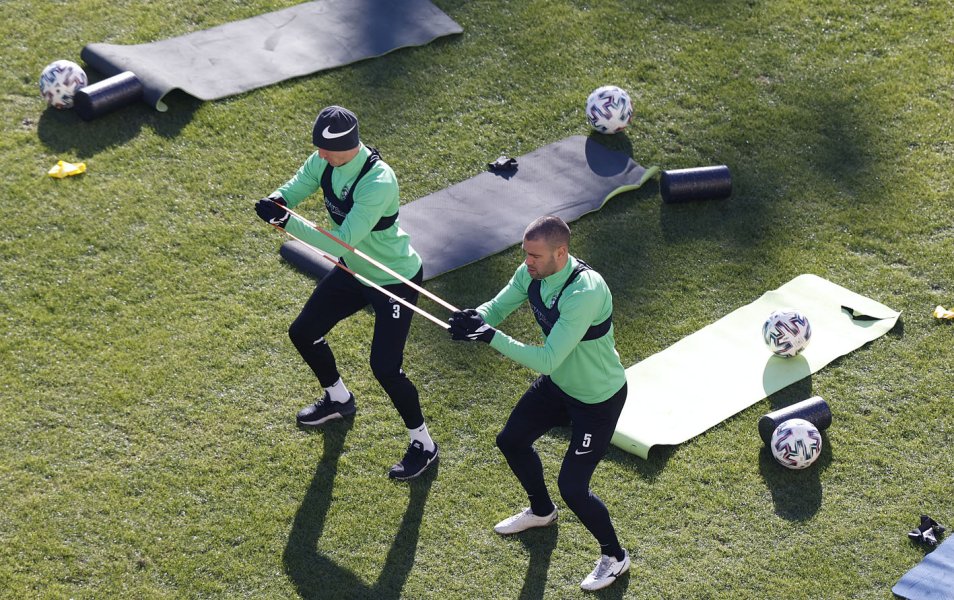 Лудогорец тренировка1