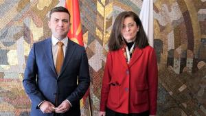 Министрите на външните работи Теодора Генчовска и Буяр Османи се