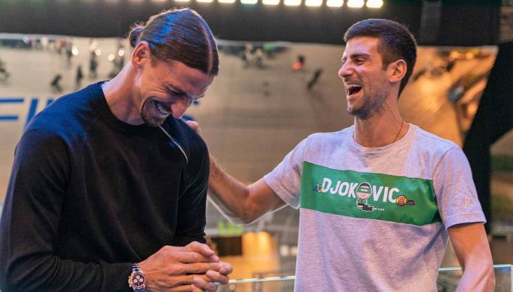 Златан Ибрахимович - Братя балканци – Златан удари рамо на Джокович в битката