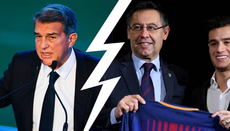 Бартомеу Коутиньо Лапорта - Шефът на Барса хвърля на прокурор предшественика си за далавери и дълг от 1,35 млрд. евро