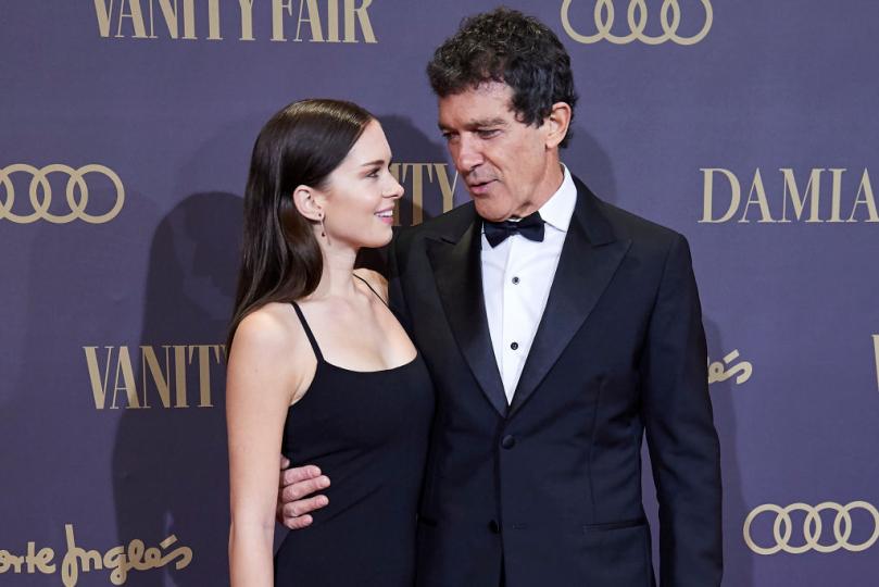 <p>С Антонио Бандерас на наградите на Vanity Fair в Мадрид, 2019 г.</p>