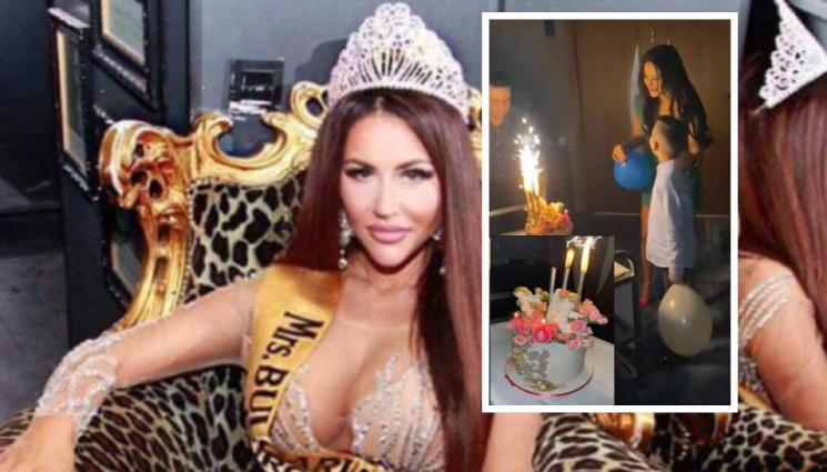 Мисис България Станислава Андреева - 303 рози за юбилея на Мисис България от таен обожател