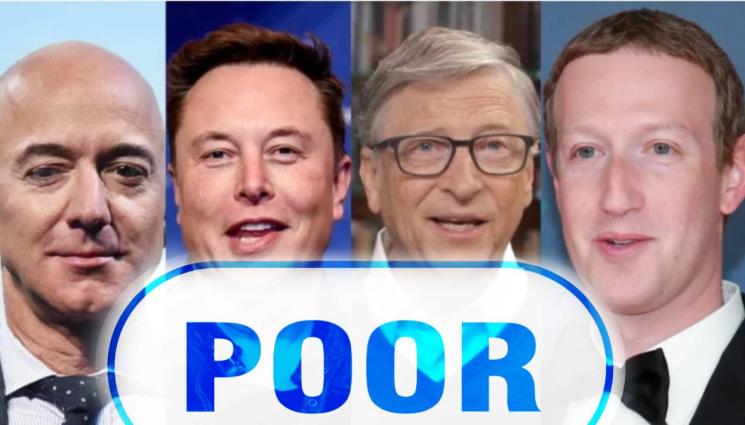 бедни - Най-богатите хора в света рязко обедняха заради срив на фондовата борса