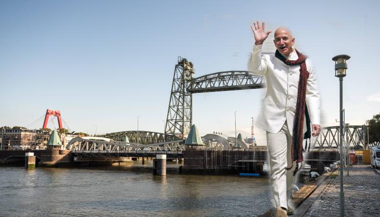 джеф безос - Исторически мост в Ротердам ще бъде демонтиран, за да мине яхтата на Джеф Безос