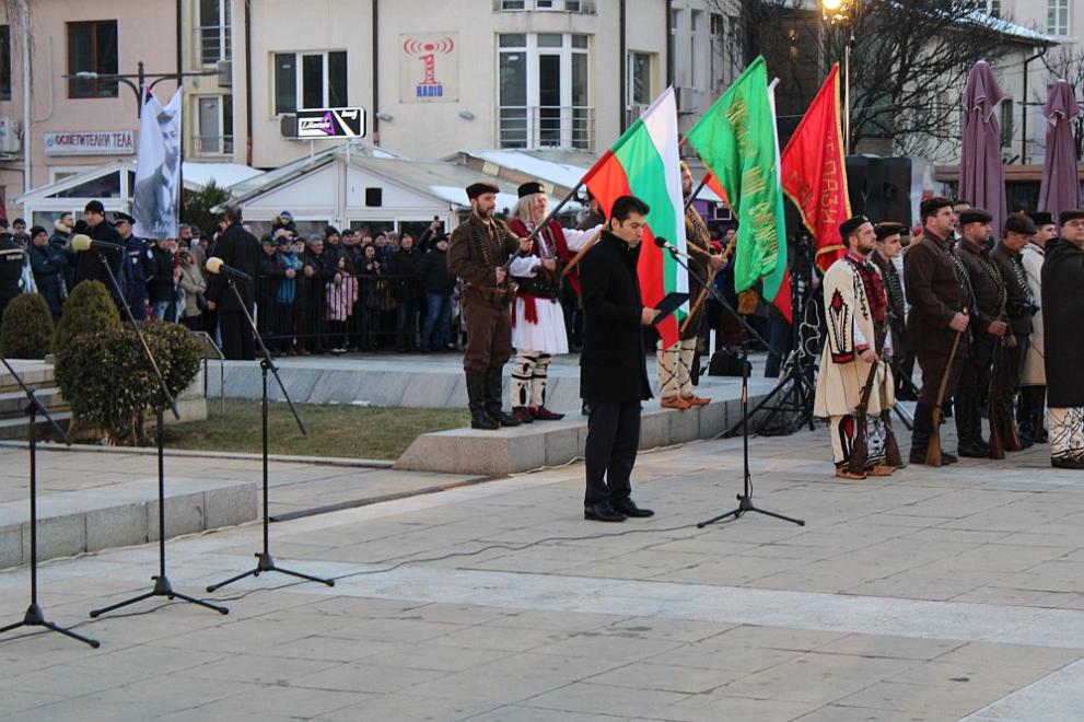  Кирил Петков и Румен Радев в Благоевград за честванията за Гоце Делчев 