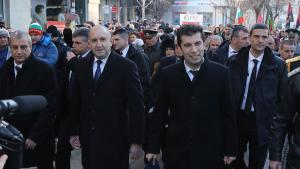 Президентът Румен Радев и премиерът Кирил Петков се включиха в
