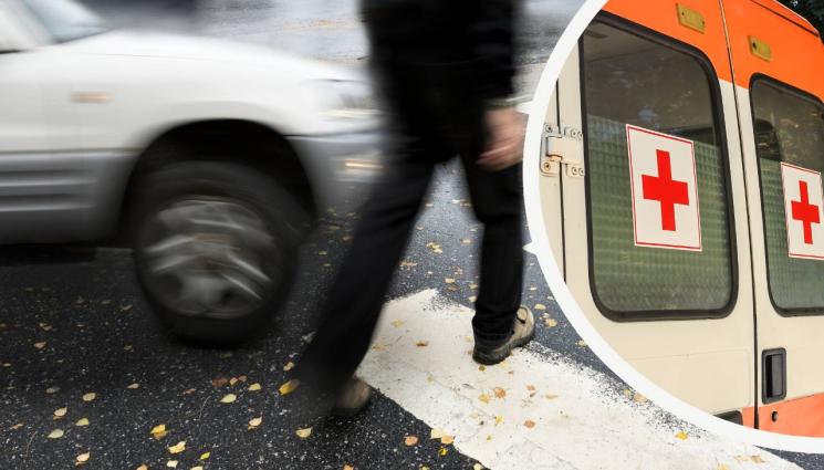 блъснат пешеходец