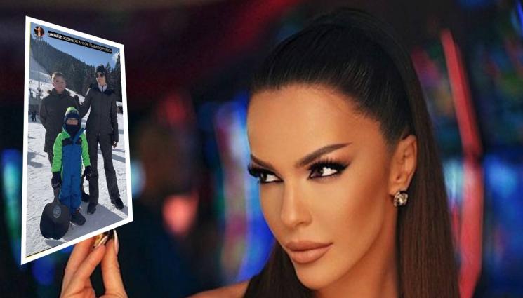 Галена - Галена се вдетени, превзема пистите с шейна за хлапета