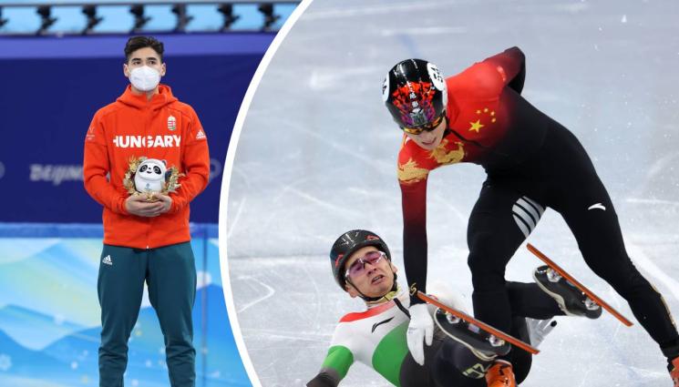шорттрек - Унгарец взе медал в шорттрека след дисквалификация на брат си. И двамата имат китайски корени заради баща си, а се състезават за родината на майка си
