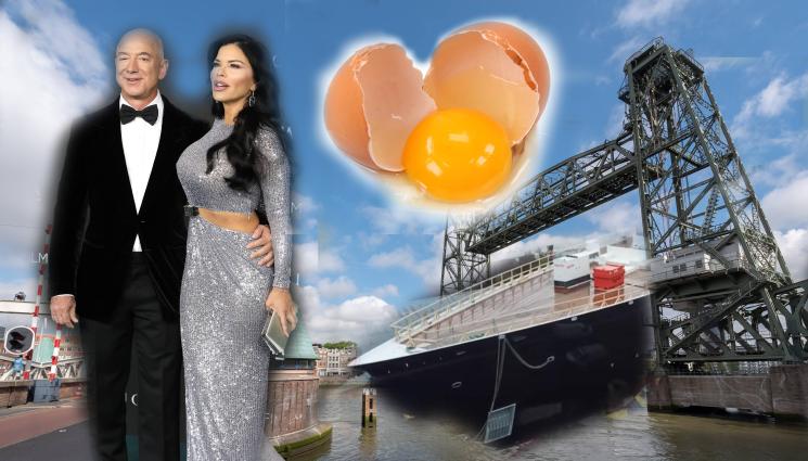 Джеф Безос яхта - Новата мегаяхта на милиардера Джеф Безос ще бъде обстреляна с неистов залп от развалени яйца