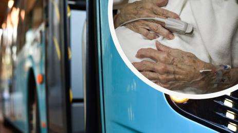 автобус защипа жена