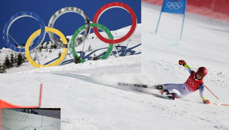 Ева Вукадинова - Доброволец попречи на Ева, нов удар за Микаела Шифрин на олимпиадата, сбърка на петата врата на слалома и отпадна