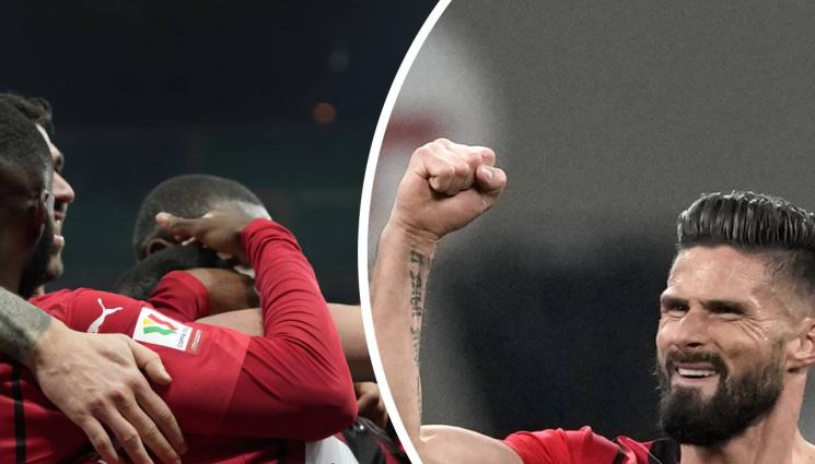 Жиру Милан - Милан унищожи Лацио 4:0 с 2 гола на развихрилия се Жиру, за да се изправи в кървав полуфинал за Купата на Италия срещу градския си съперник Интер