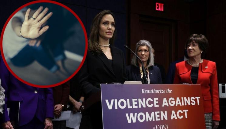 насилие - През сълзи Анджелина Джоли подкрепи закона за защита от домашно насилие