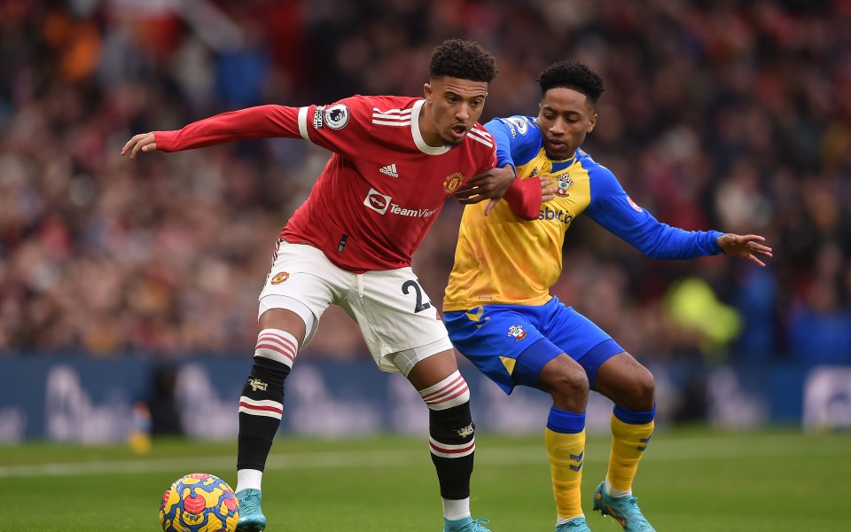 Отборите на Манчестър Юнайтед и Саутхемптън играят при резултат 0:0