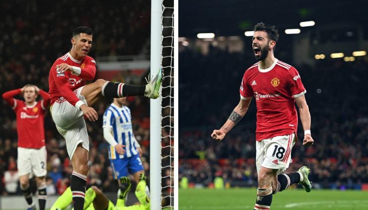 Манчестър Юнайтед - Юнайтед най-накрая взе победа, пречупи 10 от Брайтън. Роналдо откри головата си сметка за годината