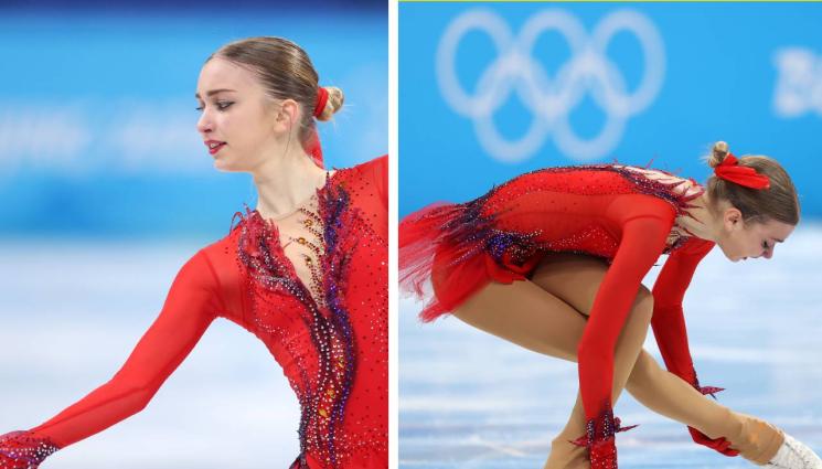 Александра Фейгин - Александра Фейгин с нервно изпълнение на волната си програма на „Жар Птица“ в Пекин