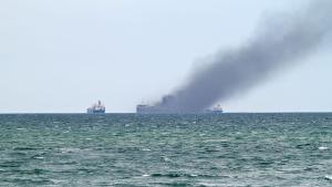 Турски кораб е бил ударен днес от бомба край бреговете