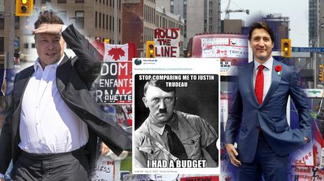 Мъск Трюдо Хитлер