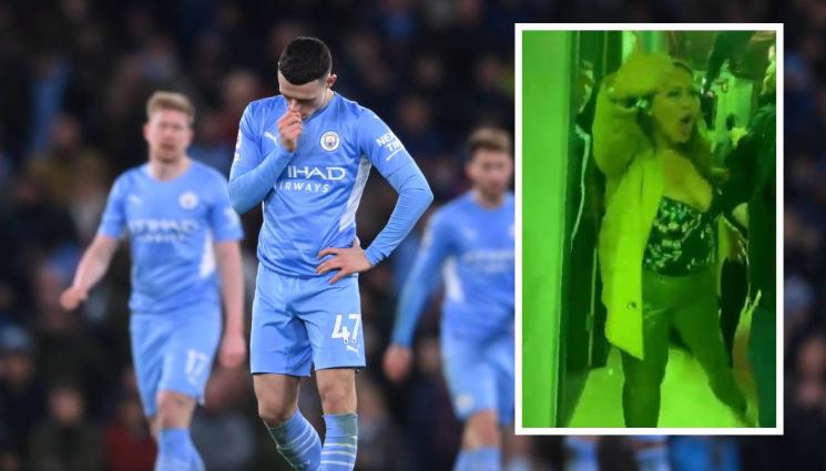 Фил Фодън - Майката на английски национал брани сина си от яки мъжаги (ВИДЕО)