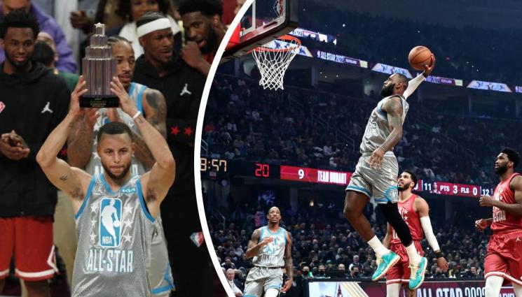 НБА - Отборът на Леброн Джеймс спечели в Мача на звездите, Стеф Къри открадна шоуто с 50 точки