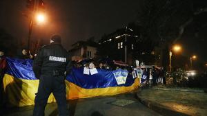протест посолство Русия