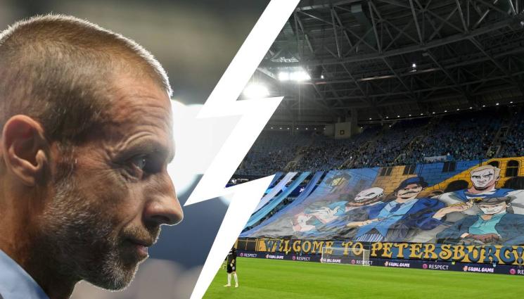 Чеферин Санкт Петербург - Президентът на УЕФА Чеферин свиква спешна среща за отнемането на финала на ШЛ от Санкт Петербург и изхвърлянето на руските отбори от международните турнири