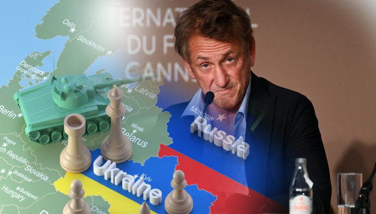 Шон Пен - Едни се бият, други правят филм: Шон Пен пристигна в Киев