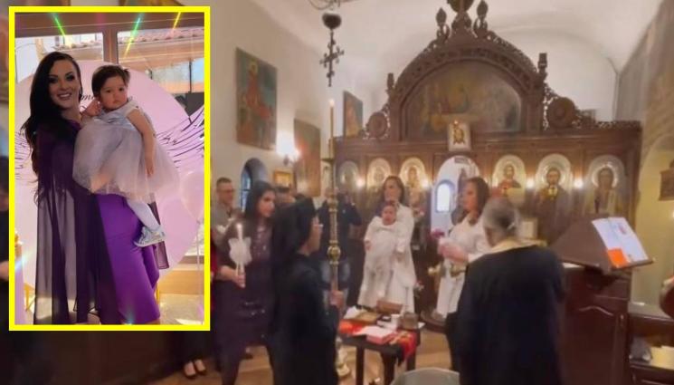 Глория внучка кръщене - Глория кръсти внучката