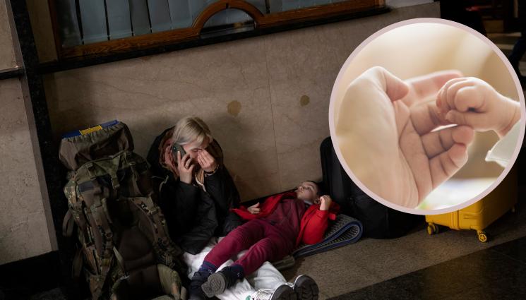 бебе Украйна метро - ВОЙНАТА В УКРАЙНА: На фона на гърмящите снаряди бебе проплака в метрото на Киев