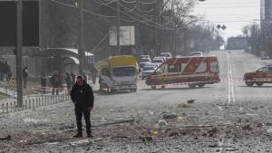 Ден трети от руската инвазия в Украйна  Руските нападения срещу украинската