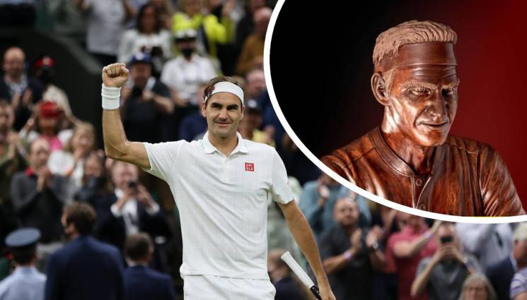 Роджър Федерер - Федерер има шоколадов двойник в Швейцария, тежи 100 килограма и е висок 1,85 метра