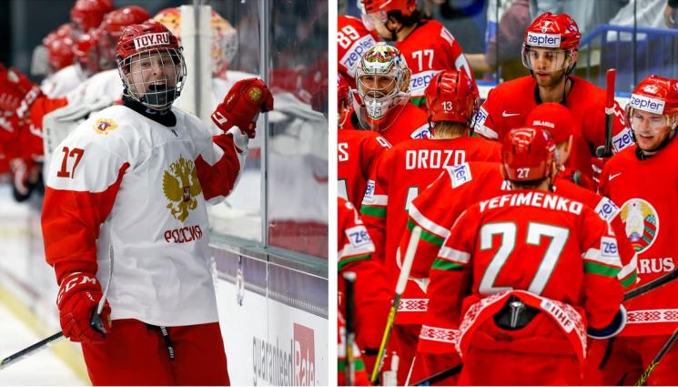 Русия Беларус хокей на лед - Всички национални и клубни руски и беларуски отбори изхвърлени от световния хокей до второ нареждане от Международната федерация IIHF