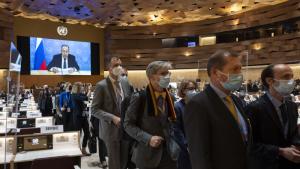 Посланици и дипломати от ООН напуснаха залата по време на