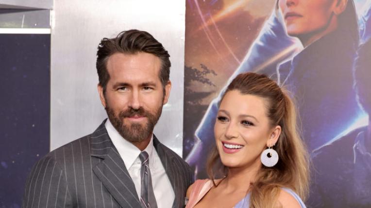  Блейк Лайвли и Райън Рейнолдс на премиерата на „ Проектът Адам “ 