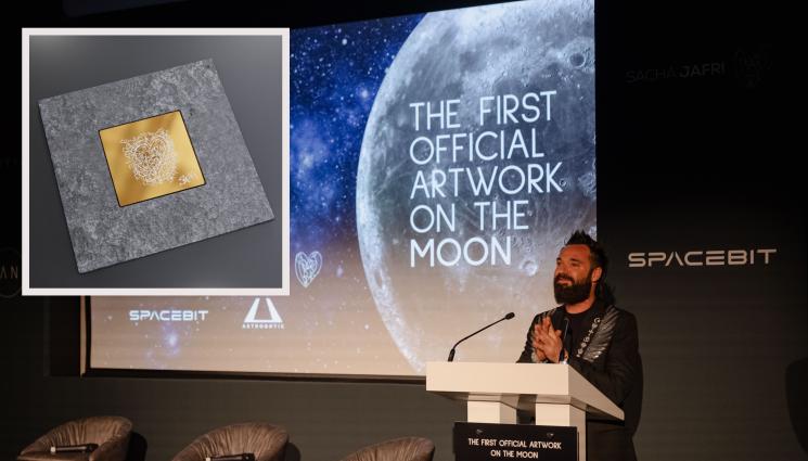 британец Луна - Като част от мисията на НАСА „Артемида I“: Британец праща творбата си на Луната