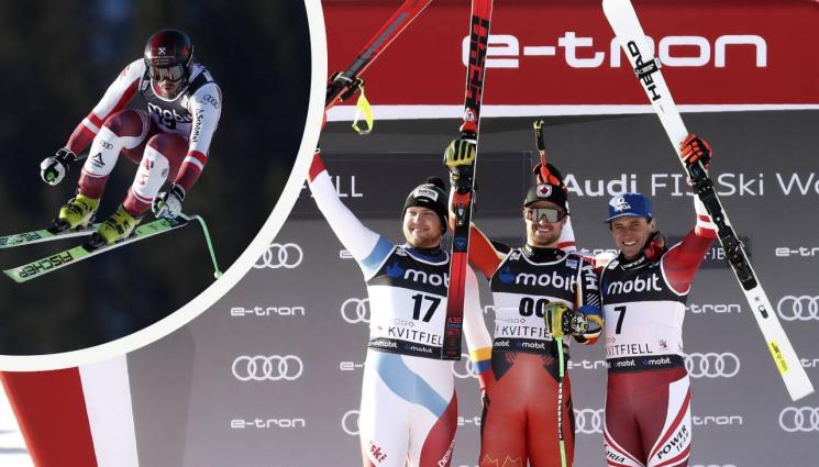 ски алпийски мъже - Швейцарец и канадец разделиха победата в спускането за СК в Норвегия
