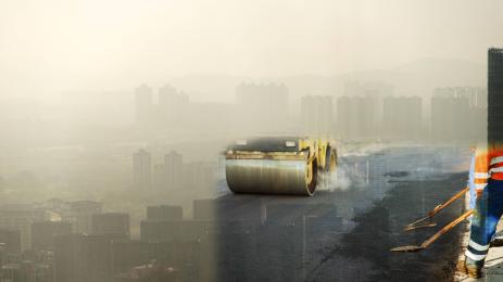 мръсен въздух асфалт