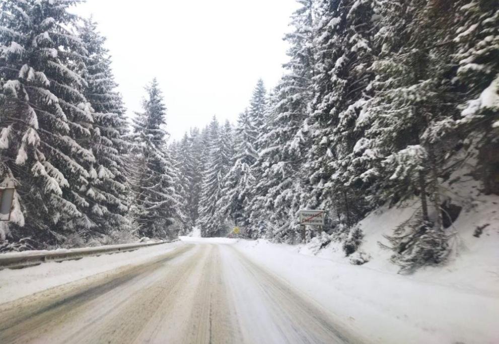 439 снегорина обработват пътните настилки в районите със снеговалеж, за да