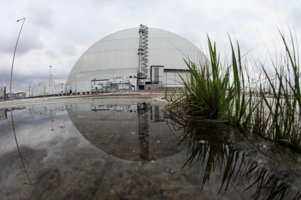 Първа ротация на персонала на украинската атомна електроцентрала в Чернобил