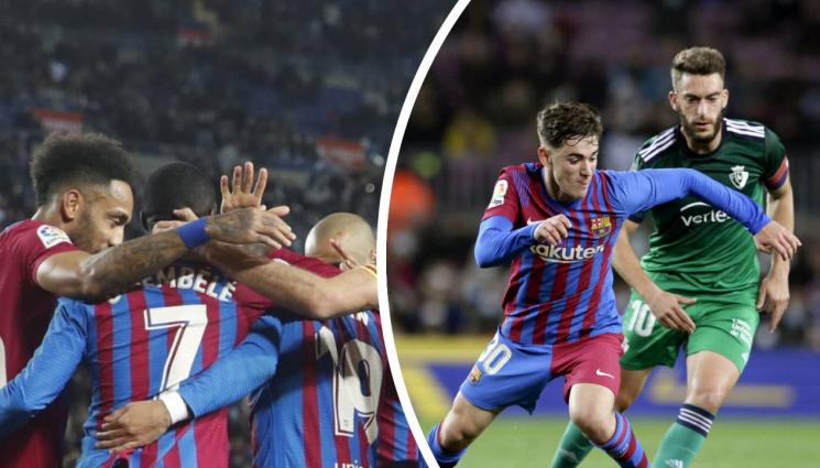 Барселона - Барселона срази с лекота Осасуна и си върна третото място в Ла Лига
