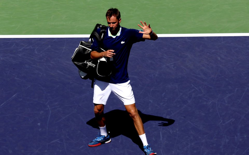 Даниил Медведев - Гаел Монфис 1:2 сета (6:4, 3:6, 1:6) / ATP 1000, Индиън Уелс, 1/16-финали, 14.03.2022 г.