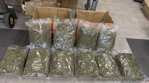 Общо 18 020 кг марихуана задържаха митнически служители в две куриерски