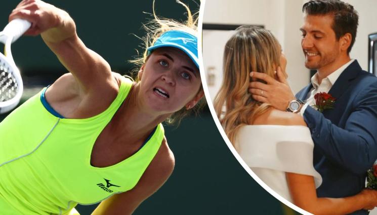 Заневска - Тенисистка се омъжи въпреки войната, но вместо в Украйна сватбата се състоя в Лас Вегас