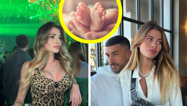 Матия Дзакани - Моделка дари италиански халф с първороден син