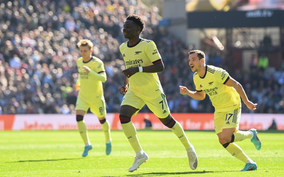 Арсенал спечели важна победа като гост, надигравайки с 1:0 Астън