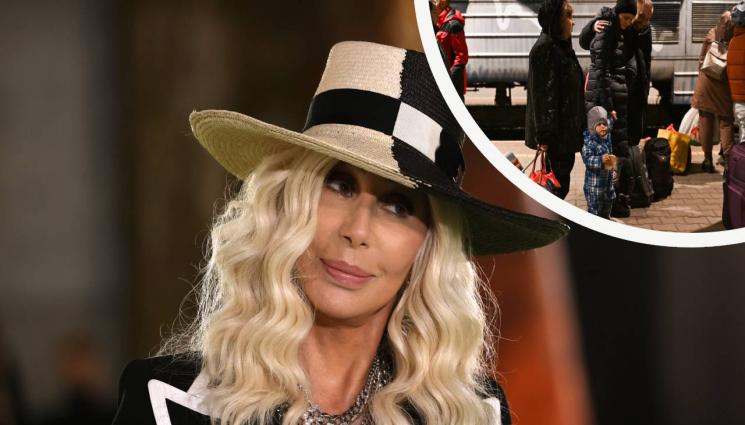 шер - БЛАГОРОДСТВО: Шер готова да приюти украински бежанци в дома си