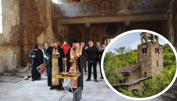 храм - Доброволци ремонтират семинарския храм в Черепиш